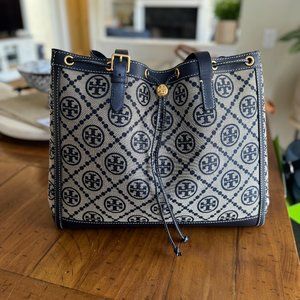 Tory Burch T Monogram Jacquered Tote